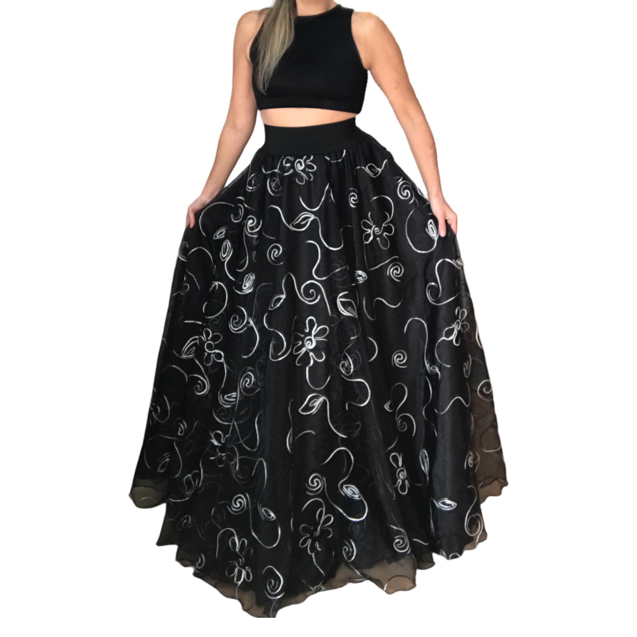 Dlouhá společenská sukně BOROS SK-L-BW05